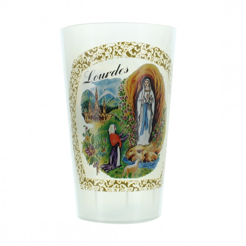 Bicchiere Apparizione di Lourdes
