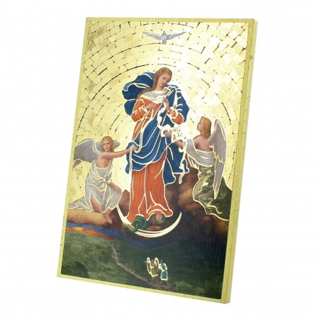 Placca a mosaico Maria che scioglie i nodi