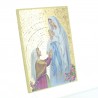 Frame of the Lourdes ' Apparition , Mosaic style.