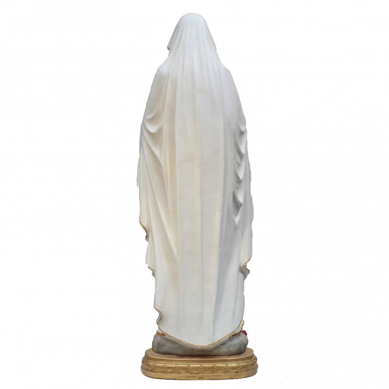 Statue of Our Lady of Lourdes in coloured resin 150 cm