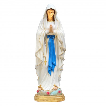 Statua di Madonna di Lourdes in resina colorata 150 cm