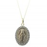 Gold plated Miraculous Medal 25mm