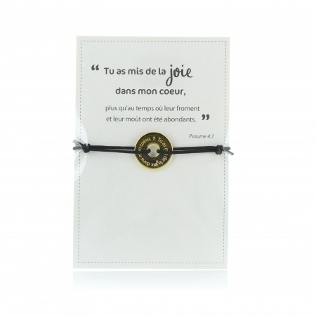 Bracciale anello d'ottone dorato Hai messo l'amore nel mio cuore
