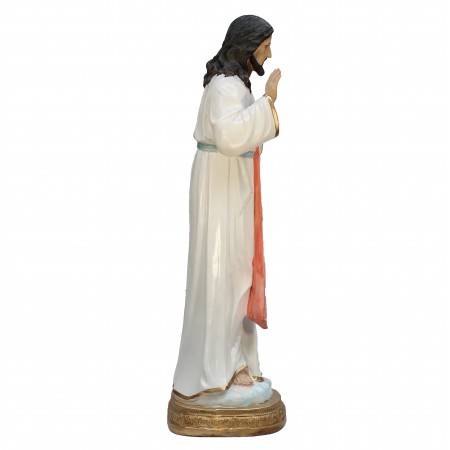 Statua di Giuseppe con Gesù Bambino in resina colorata 98cm