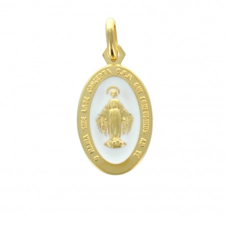 Medaglia Miracolosa placcata in oro 19mm