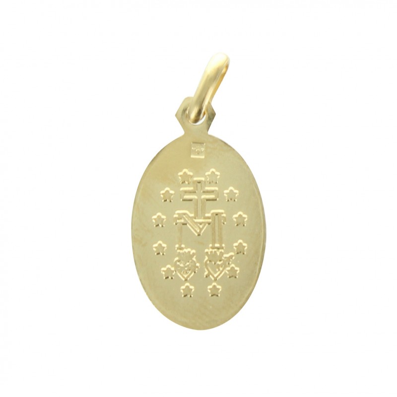 Gold plated Miraculous Medal 19mm