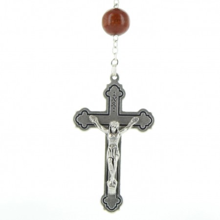 Wooden Lourdes rosary