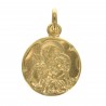 Medaglia di San Giuseppe placcata in oro 18mm