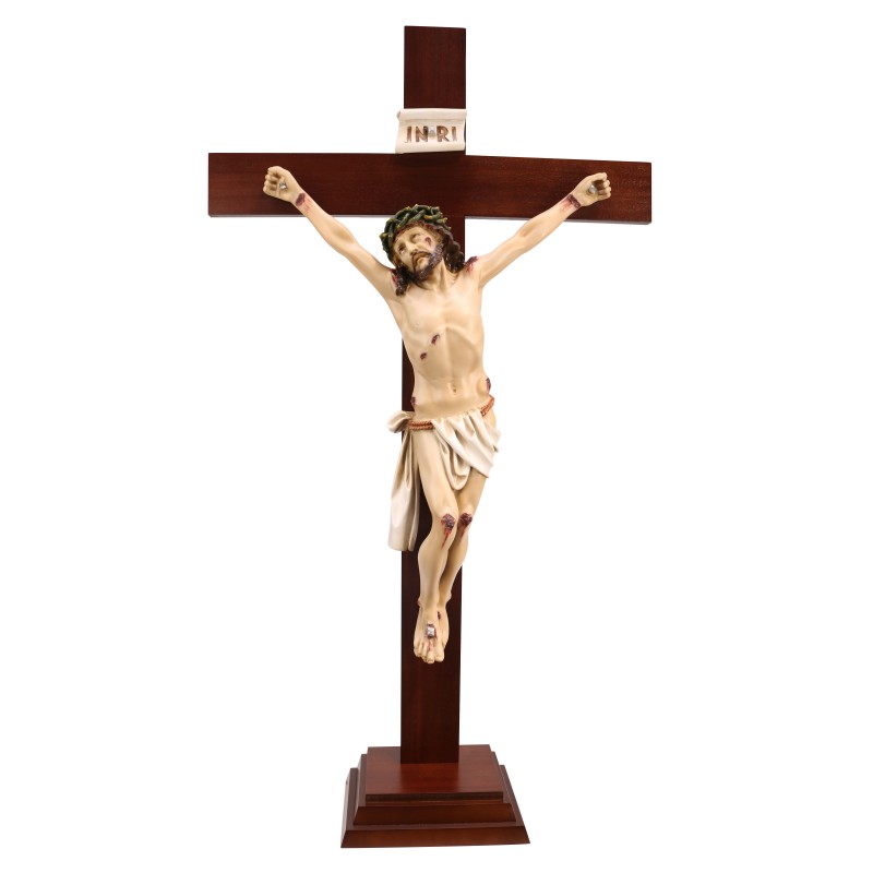 Crucifix in coloured resin 127cm