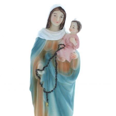 Statue of Our Lady of the Rosary in resin 21cm