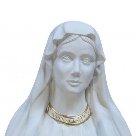 Statua della Vergine Maria in resina bianca 150 cm