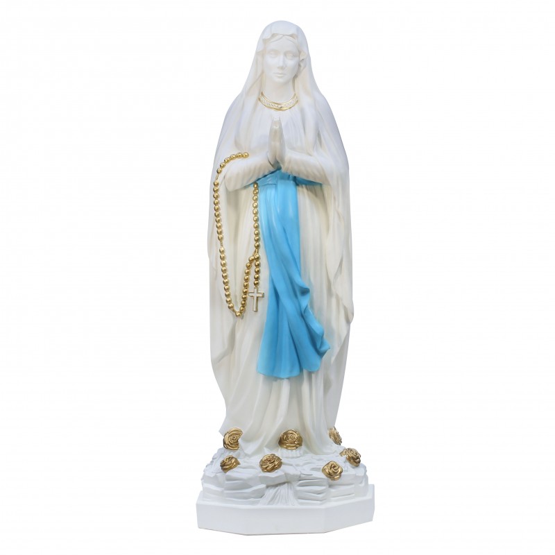Holy Mary statue in white resin 150cm