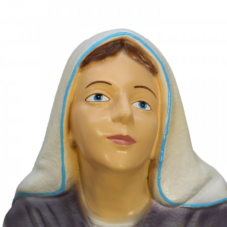 Statua della Madonna in resina bianca 130 cm