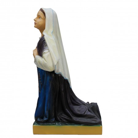 Statue of Saint Bernadette in coloured resin 63 cm