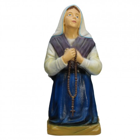 Statue of Saint Bernadette in coloured resin 63 cm