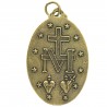 Médaille Miraculeuse en métal couleur bronze 40mm