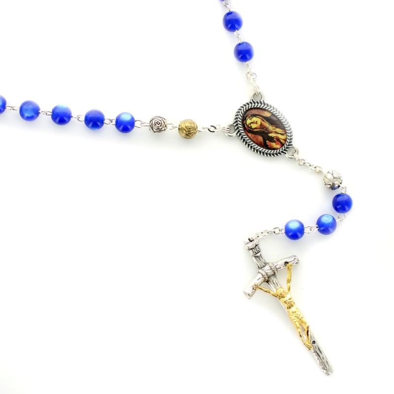 Chapelet de dévotion de Sainte Brigitte en verre Chapelet de dévotion de Sainte Brigitte en verre
