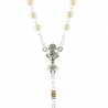 Golden and silver metal communion rosary