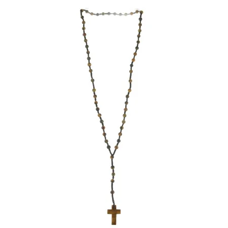 Rosario con pietra occhio di tigre perline dell'occhio