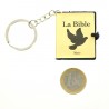 Porte-clé avec véritable Bible petit format