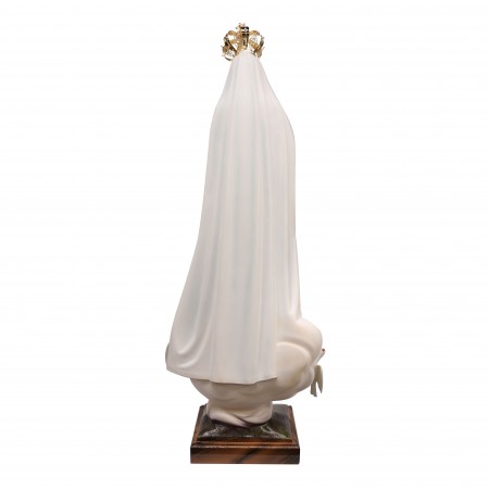 Statue de Fatima vêtue de son manteau doré 95cm