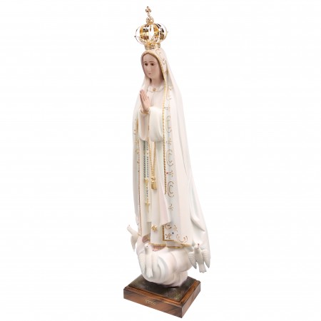 Statue of Fatima wearing her golden mantle 95cm