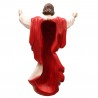 Wall statue of Christ the Redeemer in coloured resin 54 cm