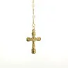 Gold-plated rosary with mother-of-pearl beads