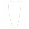 Chain in rhodium plated silver with forçat chain 50cm