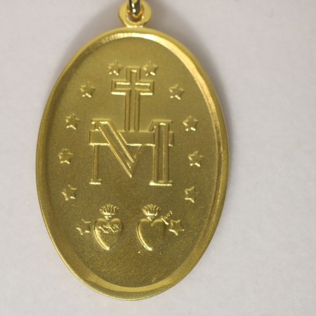 Médaille Miraculeuse Or 18 carats, 35mm, 14.95g