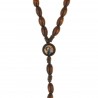 Wooden rosary Mary who unties knots with its decorated box