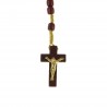 Red varnished wooden rosary of the Apparition
