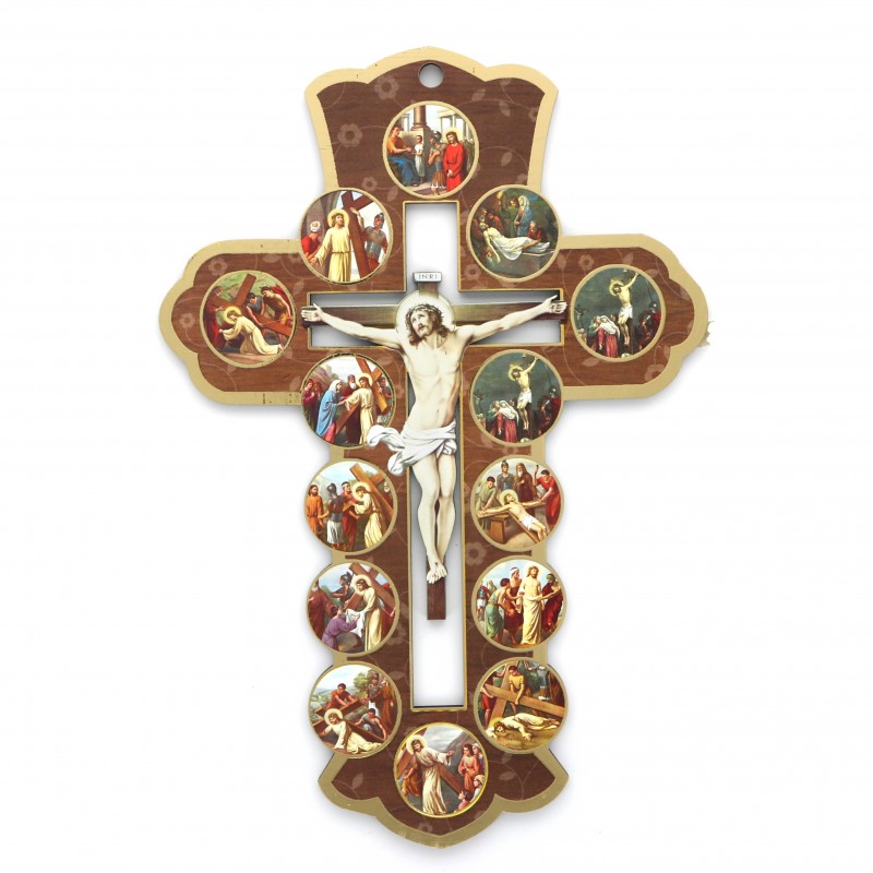 Crucifix du Chemin de croix en bois