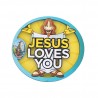 Magnet Jesus Loves You avec Apparition de Lourdes