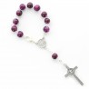 Saint Benedict rosary with coloured beads