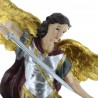 Statue of Saint Michael 40 cm in coloured resin hand painted