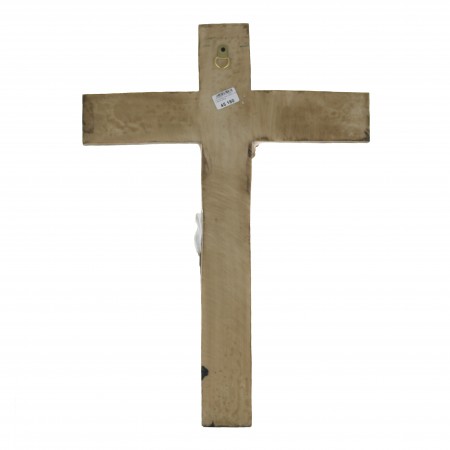 40 cm coloured resin Crucifix to hang