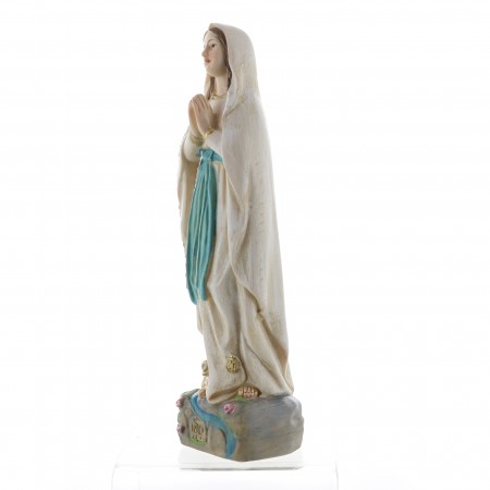 Statue of Our Lady of Lourdes and the spring in resin 16cm