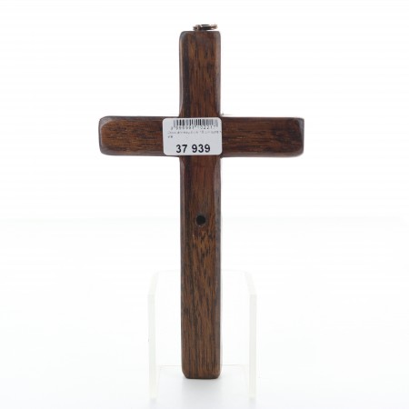 Crucifix en bois avec Christ en métal 16 cm