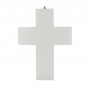 Crucifix Moderne en Bois Blanc 20 cm