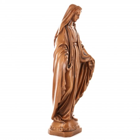 Statue of Our lady of Grace in resin with bronze effect 30cm
