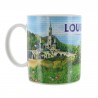 Mug de l'Apparition de Lourdes coloré 10cm
