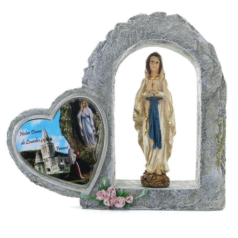 Frame with statue of the Holy Mary