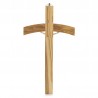 Crocifisso pastorale in legno d'ulivo 22 cm