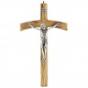 Crocifisso pastorale in legno d'ulivo 22 cm