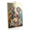 Cadre de la Sainte Famille en bois 15 x 10 cm