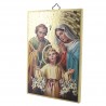 Cadre de la Sainte Famille en bois 15 x 10 cm