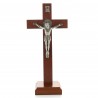 Crucifix of St. Benedict with silver Christ 16 cm