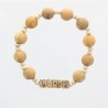 Lourdes bracelet with olive wood
