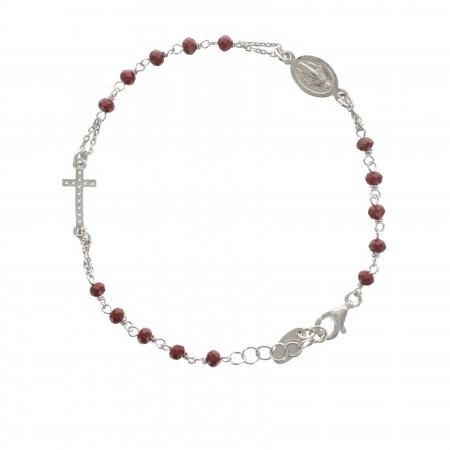Bracelet in silver 925 with pendant miraculous medal